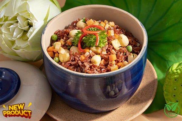  Cơm gạo lứt hạt sen 