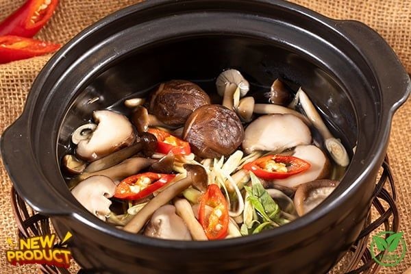  Nấm hấp sả 