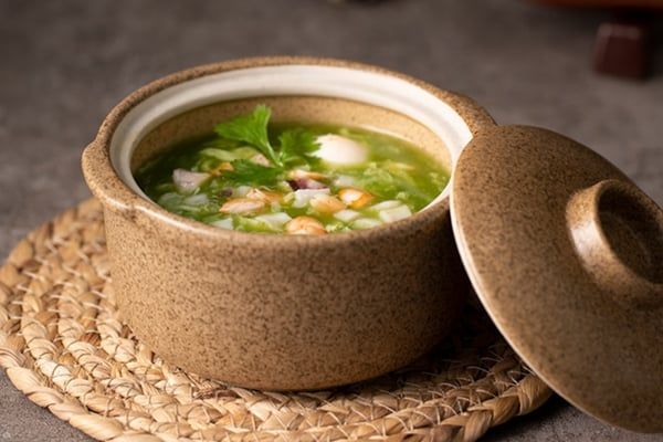  Súp hải sản rau xanh 