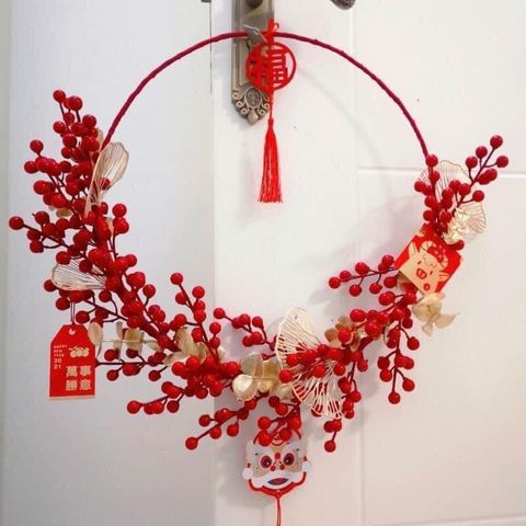 VÒNG HOA TRANG TRÍ TẾT