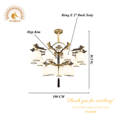 ĐÈN CHÙM CỔ ĐIỂN CCP-2954-15