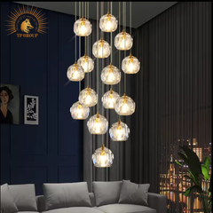 ĐÈN THẢ TRANG TRÍ PHA LÊ CAO CẤP P6412