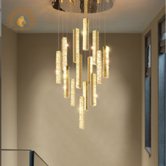 ĐÈN THẢ TRANG TRÍ PHA LÊ THÔNG TẦNG CAO CẤP VIRGO L431