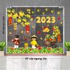DECAL COMBO BÉ ĐI CHỢ XUÂN VÀ XE DƯA HẤU