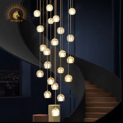 ĐÈN THẢ TRANG TRÍ PHA LÊ CAO CẤP P6412