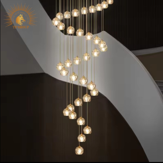 ĐÈN THẢ TRANG TRÍ PHA LÊ CAO CẤP P6412