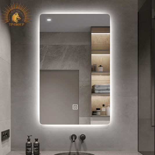 Gương LED cảm ứng.Gương nhà tắm,trang trí cửa hàng, gương led chữ nhật đứng - ngang TP-GL005