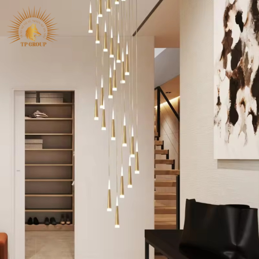 ĐÈN THẢ THÔNG TẦNG HIỆN ĐẠI 2 ĐẦU SÁNG V6017