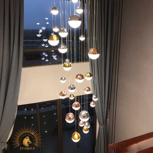 ĐÈN THẢ TRANG TRÍ THỦY TINH THÔNG TẦNG CAO CẤP LH9339