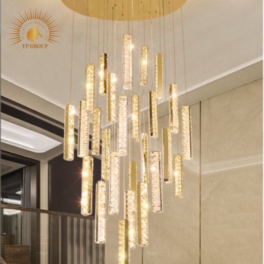 ĐÈN THẢ TRANG TRÍ PHA LÊ THÔNG TẦNG CAO CẤP VIRGO L431