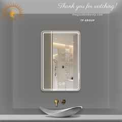 Gương LED cảm ứng.Gương nhà tắm,trang trí cửa hàng, gương led chữ nhật đứng - ngang TP-GL005