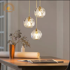 ĐÈN THẢ TRANG TRÍ PHA LÊ CAO CẤP P6412