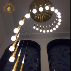 ĐÈN THẢ THÔNG TẦNG HIỆN ĐẠI 2 ĐẦU SÁNG V6017