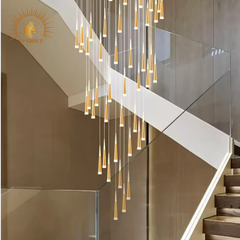 ĐÈN THẢ THÔNG TẦNG HIỆN ĐẠI 2 ĐẦU SÁNG V6017