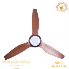 QUẠT TRẦN HURA LED