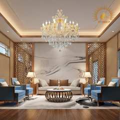 ĐÈN CHÙM PHA LÊ CCP-8121-18 Tay