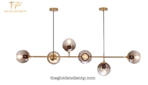 Đèn thả bàn ăn 6 hạt đậu