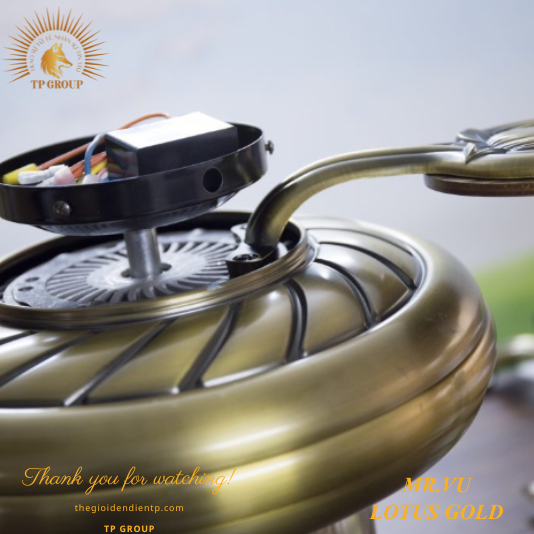 QUẠT TRẦN LOTUS GOLD