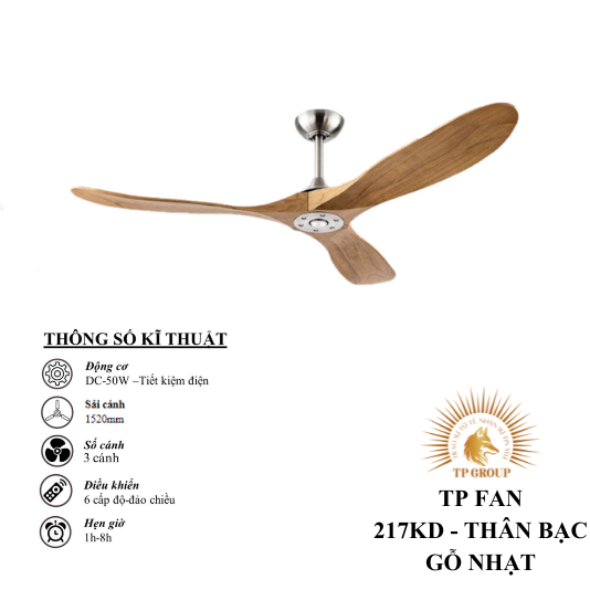 QUẠT TRẦN TP FAN 217KD (LẮP ĐẶT MIỄN PHÍ)
