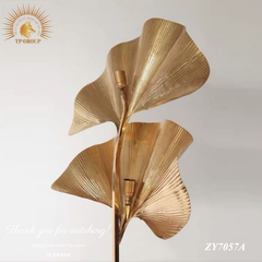 ĐÈN SÀN TRANG TRÍ NGHỆ THUẬT LÁ GINKGO ĐỘC ĐÁO ZY7057A