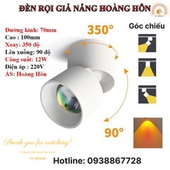 ĐÈN RỌI GIẢ NẮNG HOÀNG HÔN