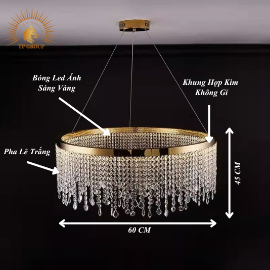 ĐÈN CHÙM PHA LÊ HIỆN ĐẠI CCH-3638-60