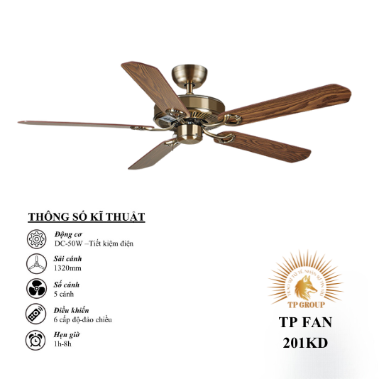 QUẠT TRẦN TP FAN 201KD (LẮP ĐẶT MIỄN PHÍ)