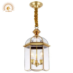 ĐÈN THẢ ĐỒNG LỒNG KÍNH BÓNG NẾN CAO CẤP P0642 VRG- TD13