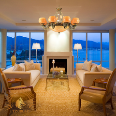 ĐÈN CHÙM ĐỒNG ĐÁ CỔ ĐIỂN