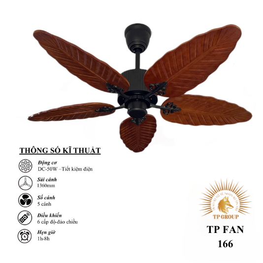 QUẠT TRẦN TP FAN 166 (LẮP ĐẶT MIỄN PHÍ)