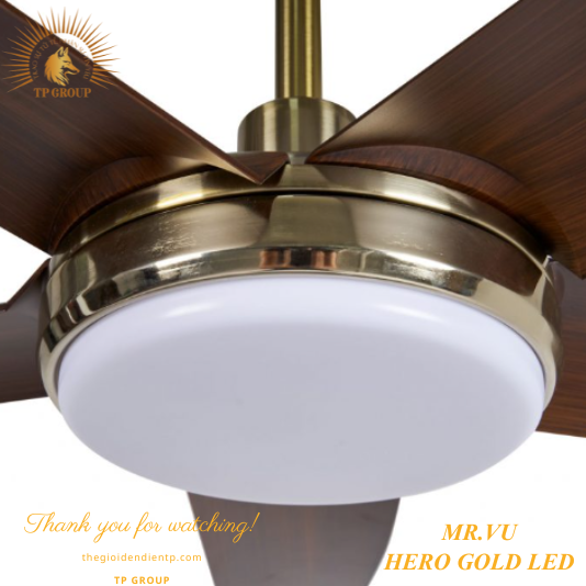 QUẠT TRẦN HERO GOLD LED