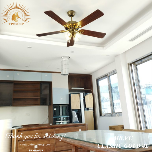 QUẠT TRẦN CLASSIC GOLD 4L