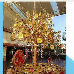 CÂY PHÁT TÀI ĐỒNG TIỀN VÀNG TRANG TRÍ TẾT