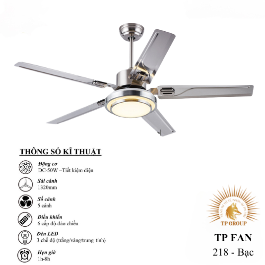 QUẠT TRẦN TP FAN 218 (LẮP ĐẶT MIỄN PHÍ)