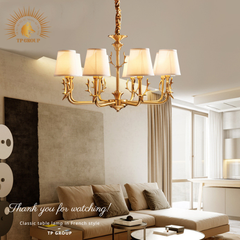 ĐÈN CHÙM ĐỒNG D7303-8