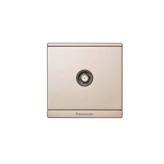 Panasonic Moderva - Ổ Cắm CATV Màu Vàng Ánh Kim | WMF311MYZ-VN