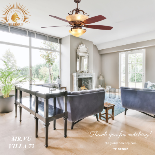 QUẠT TRẦN VILLA 72 (MIỄN PHÍ LẮP ĐẶT)