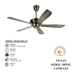 QUẠT TRẦN TP FAN 812KD (LẮP ĐẶT MIỄN PHÍ)