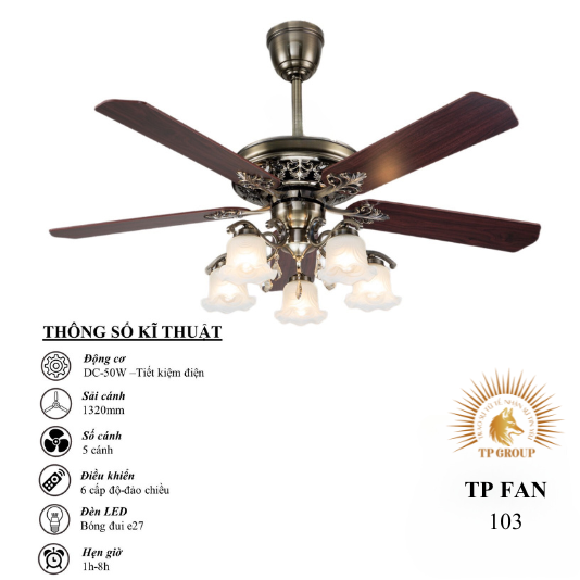 QUẠT TRẦN TP FAN 103 (LẮP ĐẶT MIỄN PHÍ)