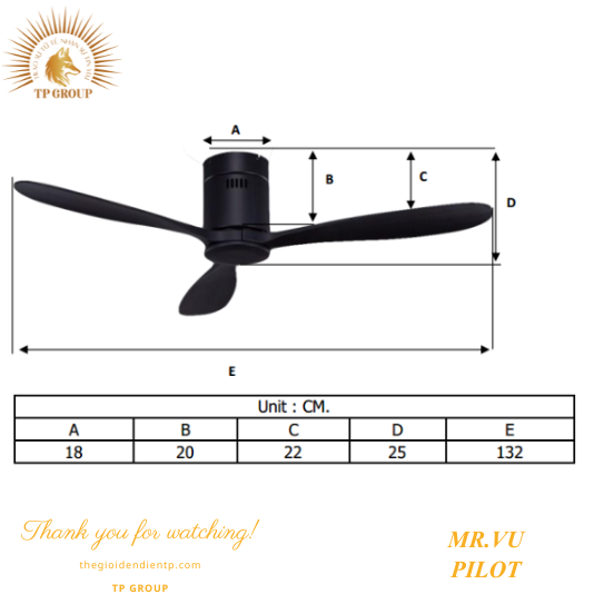 QUẠT TRẦN PILOT
