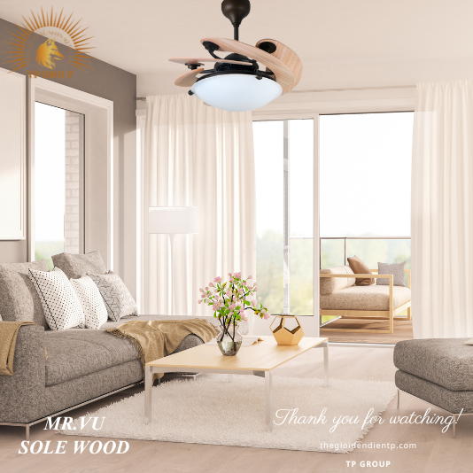 QUẠT TRẦN SOLE WOOD (MIỄN PHÍ LẮP ĐẶT)