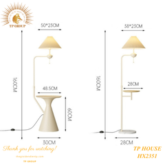 ĐÈN SÀN TRANG TRÍ CÓ BÀN CÀ PHÊ ẤN TƯỢNG HX2351