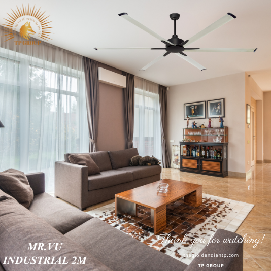 QUẠT TRẦN INDUSTRIAL 2M (MIỄN PHÍ LẮP ĐẶT)