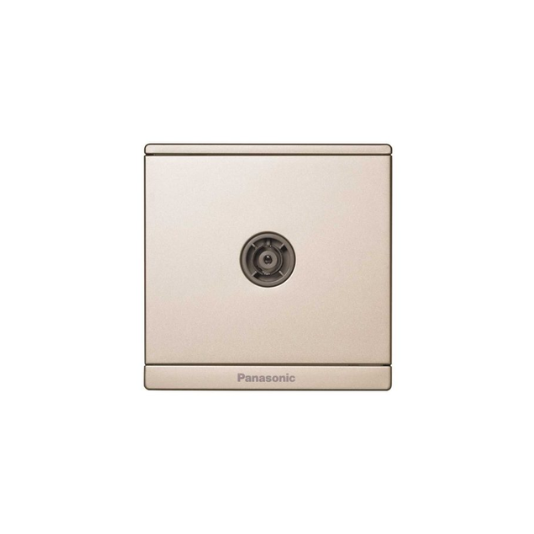 Panasonic Moderva - Ổ Cắm TV Màu Vàng Ánh Kim | WMF301MYZ-VN