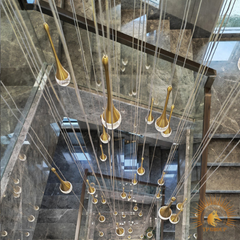 ĐÈN THẢ PHA LÊ GIỌT NƯỚC THÔNG TẦNG CAO CẤP P8231