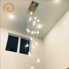 ĐÈN THẢ PHA LÊ GIỌT NƯỚC THÔNG TẦNG CAO CẤP P8231