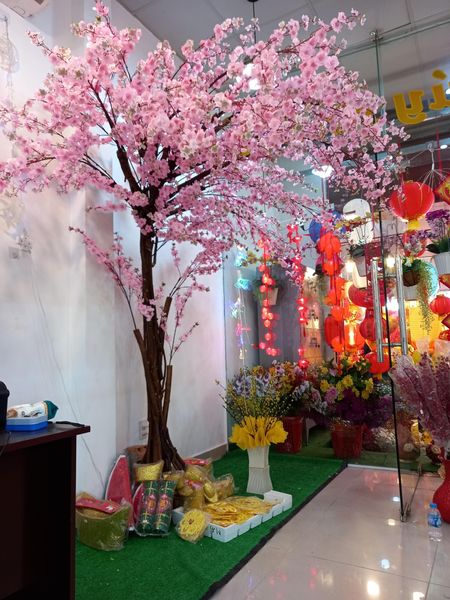 CÂY HOA ĐÀO GIẢ ĐỦ SIZE