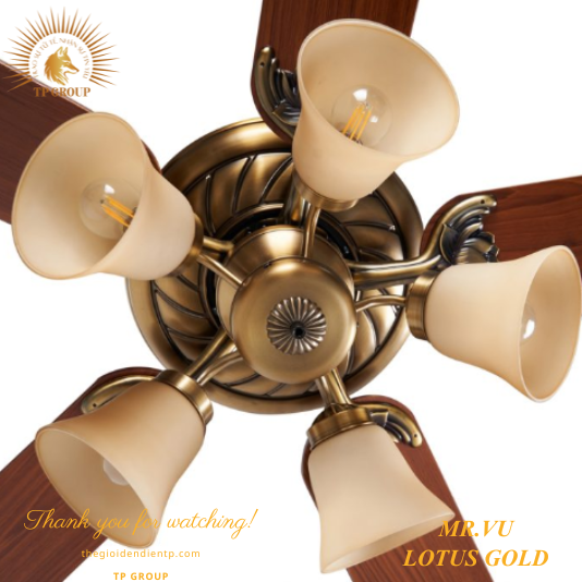QUẠT TRẦN LOTUS GOLD