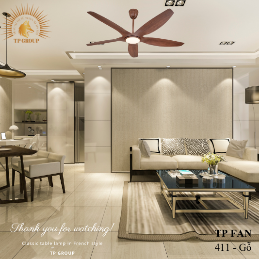 QUẠT TRẦN TP FAN 411 (LẮP ĐẶT MIỄN PHÍ)