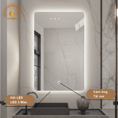 Gương LED cảm ứng.Gương nhà tắm,trang trí cửa hàng, gương led chữ nhật đứng - ngang TP-GL005